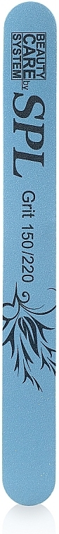 Nail File 150/220, CF-633, straight, blue - SPL Design Nail File — photo N1