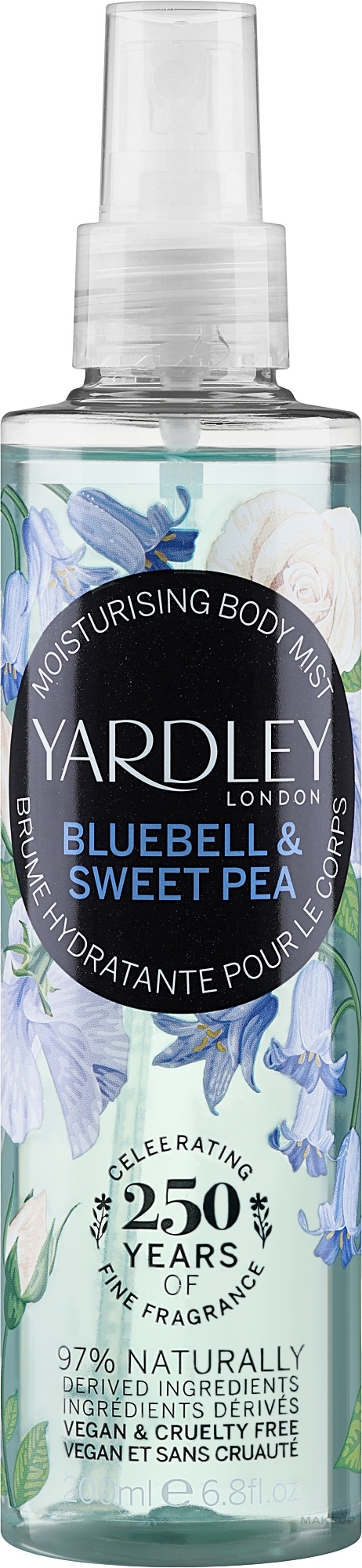 Yardley Bluebell & Sweet Pea - Body Spray — photo 200 ml