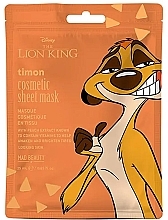 Fragrances, Perfumes, Cosmetics Peach Face Mask - Mad Beauty Disney The Lion King Timon Cosmetic Sheet Mask