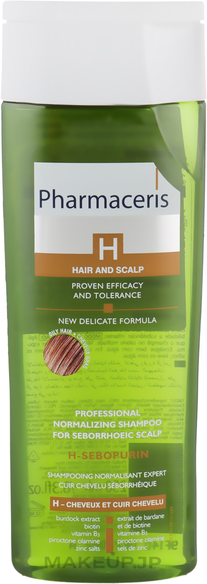 Normalizing Shampoo for Oily Hair & Seborrheic Scalp - Pharmaceris H H-Sebopurin Shampoo for Seborrheic Scalp — photo 250 ml