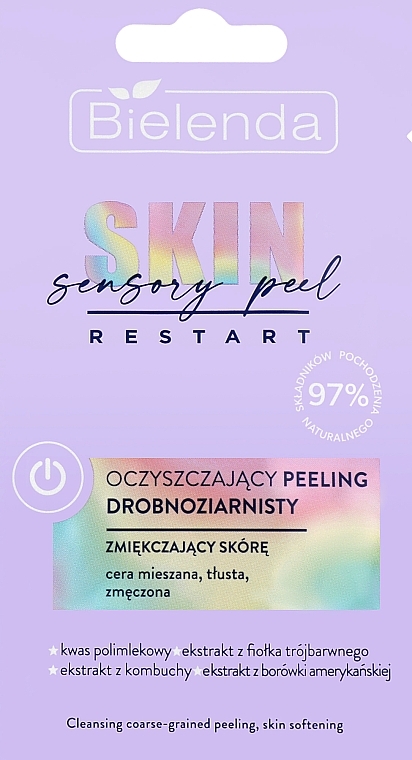 Softening Fine-Grained Face Cleansing Peel - Bielenda Skin Restart Sensory Fine-Grained Cleansing Peeling — photo N1