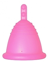Menstrual Cup with Stem, size M, fuchsia - MeLuna Sport Shorty Menstrual Cup Stem — photo N1