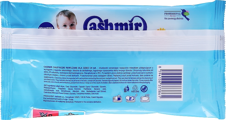 Kids Wet Wipes, 24pcs - Cashmir — photo N2