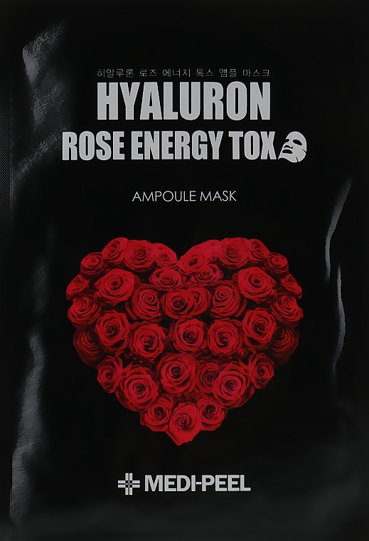 Detox Mask with Rose Extract - Medi Peel Hyaluron 100 Rose Energy Tox — photo N3