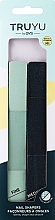 Fragrances, Perfumes, Cosmetics Waterproof Nail Files, double-sided, mint + black - QVS Nail Shapers Fine Medium