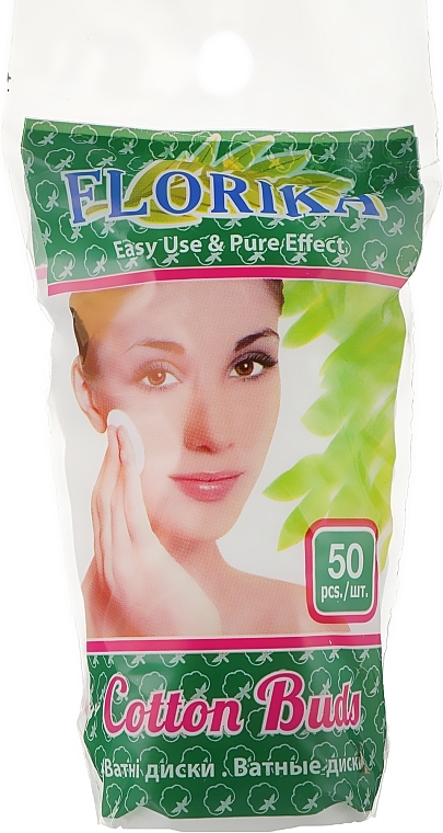 Cotton Pads, 50 pcs - Florika — photo N1