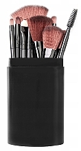 Fragrances, Perfumes, Cosmetics Makeup Brush Set, 12 pieces, black - Beauty Design