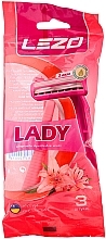 Disposable Razor, 3 pcs - Lezo Lady — photo N1