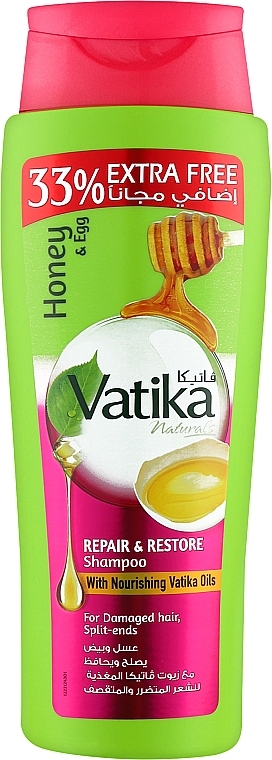 Shampoo with Egg Proteins - Dabur Vatika Egg Shampoo — photo N1