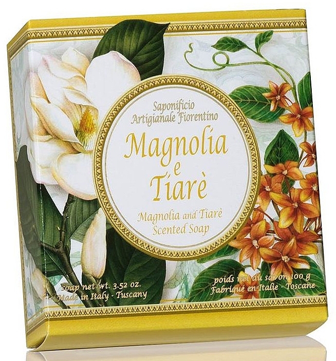 Magnolia & Tiare Natural Soap - Saponificio Artigianale Fiorentino Magnolia & Tiare Soap — photo N1