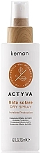 Protective Hair Spray - Kemon Actyva Linfa Solare Dry Spray — photo N1