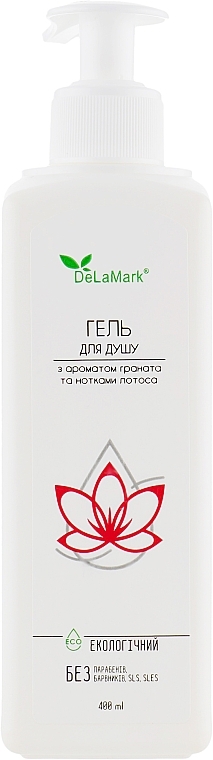 Shower Gel with Pomegranate & Lotus Scent - De La Mark — photo N2