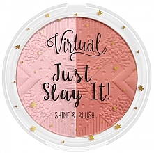 Fragrances, Perfumes, Cosmetics Blush-Highlighter - Virtual Just Slay It! Shine & Blush 