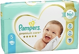 Premium Care Diapers, size 5 (junior), 11-16 kg, 44 pcs - Pampers — photo N3