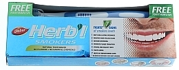 Set "Smokers" - Dabur Herb`l (toothbrush/1pcs + toothpaste/150g)  — photo N1