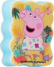 Fragrances, Perfumes, Cosmetics Kids Bath Sponge 'Peppa Pig', Peppa in forest, blue - Suavipiel