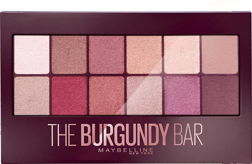 Eyeshadow Palette - Maybelline The Burgundy Bar Palette — photo N1