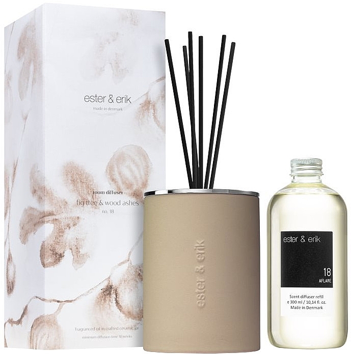 Fig Tree & Wood Ash Reed Diffuser - Ester & Erik Room Diffuser Fig Tree & Wood Ashes № 18 — photo N1