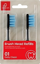 Electric Toothbrush Set 'Standard Clean', soft, 2 pcs, black - Oclean Brush Heads Refills — photo N1
