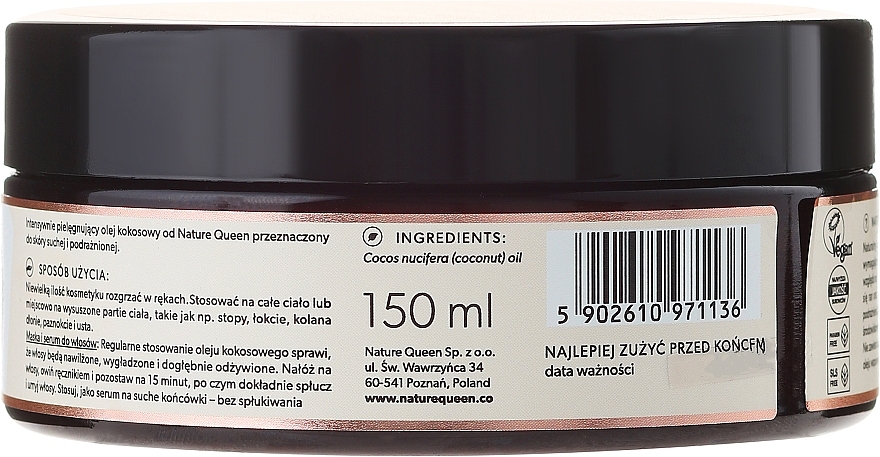 Coconut Body Oil - Nature Queen Cooconut Oil — photo N3