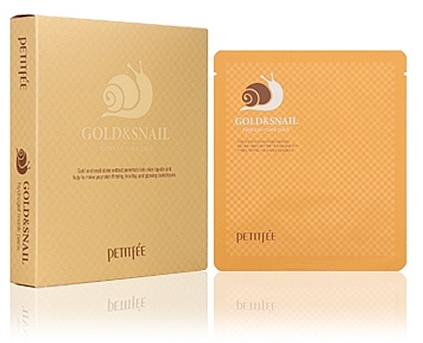 Hydrogel Face Mask with Gold and Snail Mucus - Petitfee & Koelf Gold & Snail Hydrogel Mask Pack — photo N3