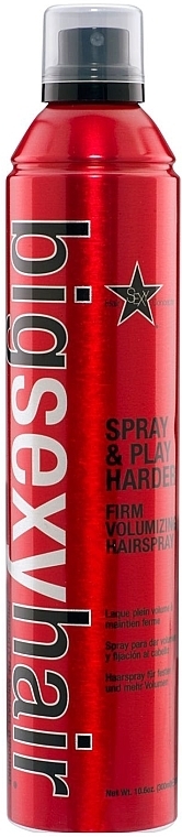 Volumizing Hairspray - SexyHair BigSexyHair Spray & Play Harder Firm Volumizing Hairspray — photo N1