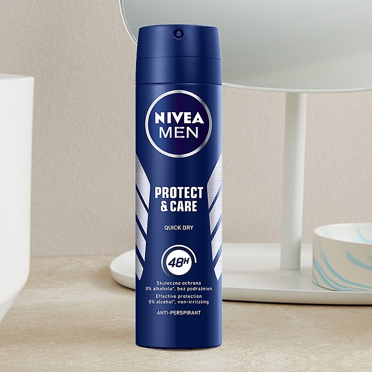 Antiperspirant Deodorant Spray "Protection and Care" - NIVEA Protect&Care 48 hour — photo N4