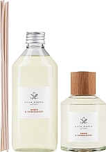 Fragrances, Perfumes, Cosmetics Set - Acca Kappa Amber & Sandalwood Gift Set (h/diffuser/250ml + h/diffuser/refill/500ml)