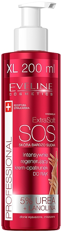 Intensive Regenerating Hand Cream - Eveline Cosmetics Extra Soft SOS — photo N1