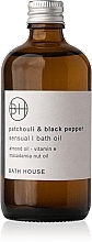 Fragrances, Perfumes, Cosmetics Bath House Patchouli & Black Pepper Cleansing Bath Oil - Bath Oil