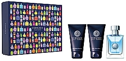 Fragrances, Perfumes, Cosmetics Versace Pour Homme - Set 2021 (edt/50ml + sh/gel/50ml + ash/balm/50ml) 