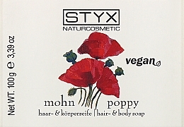Fragrances, Perfumes, Cosmetics Poppy Hair & Body Soap - Styx Naturcosmetic Poppy Hair & Body Soap