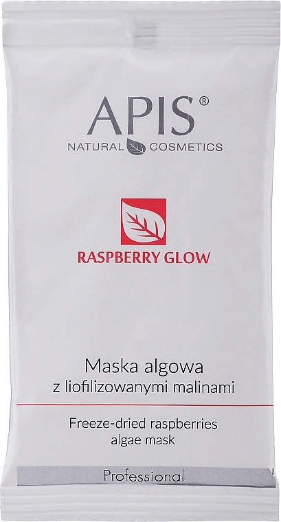 Algae Face Mask with Freeze-Dried Raspberry - APIS Professional Raspberry Glow Algae Mask — photo N1