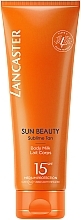 Sunscreen Body Milk - Lancaster Sun Beauty Sublime Tan Body Milk SPF15 — photo N1