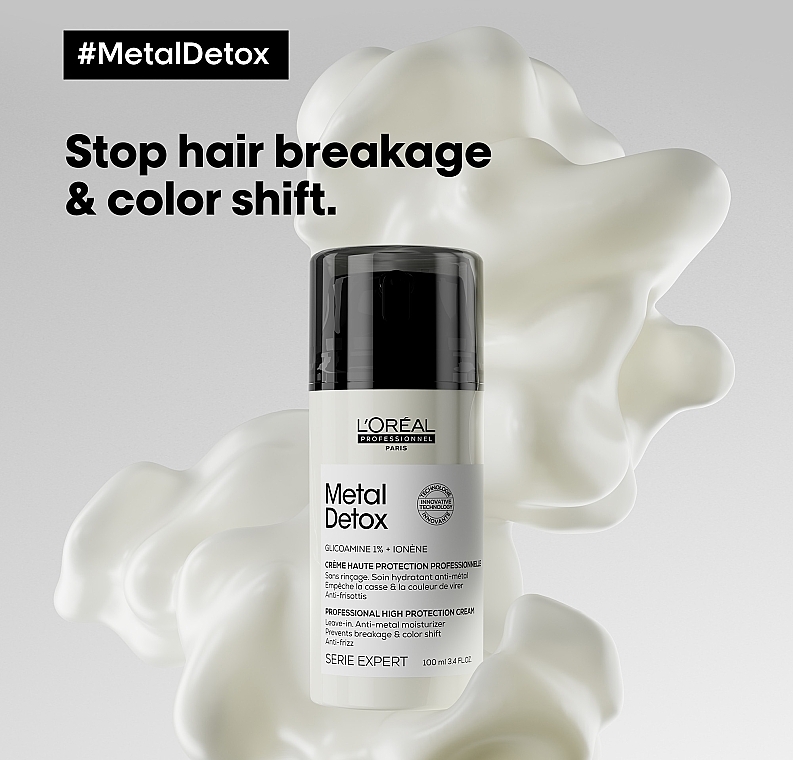 Protective Hair Cream - L'Oreal Professionnel Metal Detox Professional High Protection Cream — photo N5