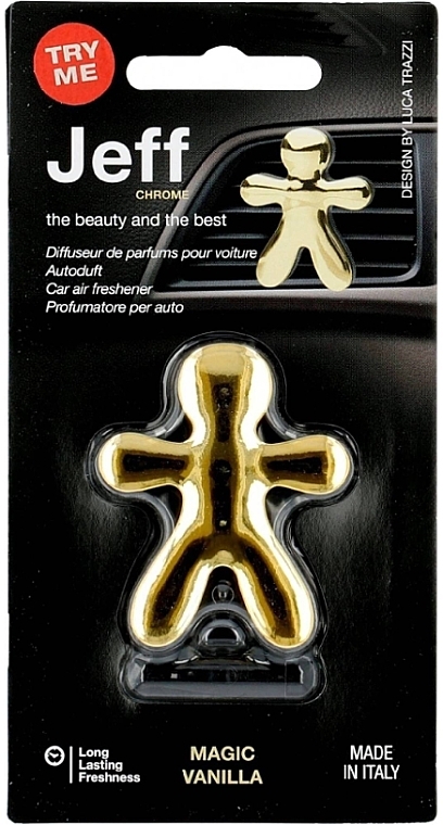 Mr&Mrs Fragrance Jeff Chrome Magic Vanilla - Car Air Freshener — photo N1