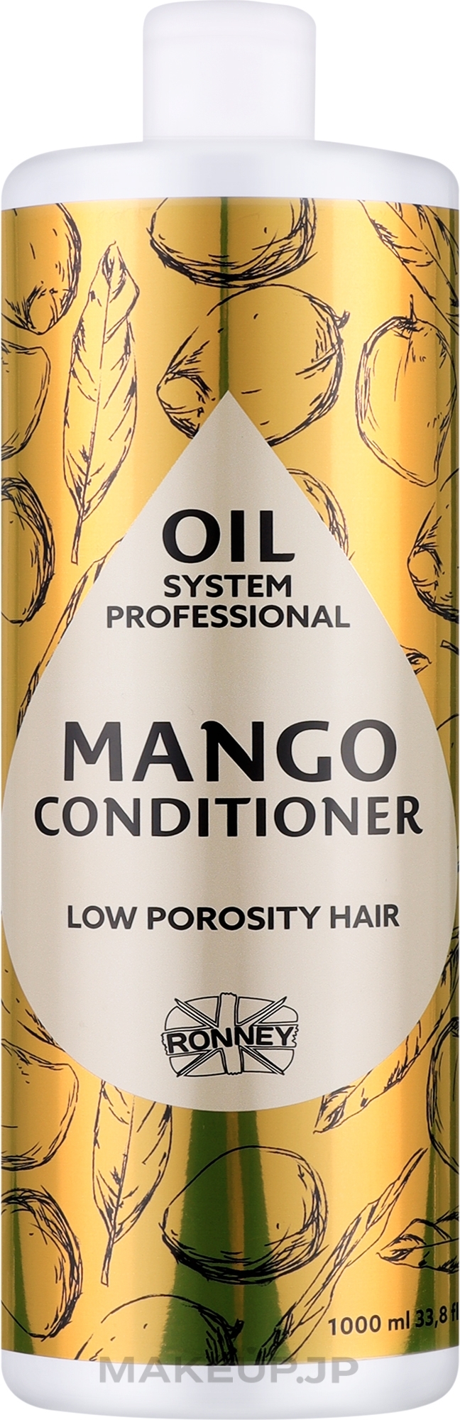 Mango Oil Conditioner for Low Porous Hair - Ronney Professional Oil System Low Porosity Hair Mango Conditioner	 — photo 1000 ml