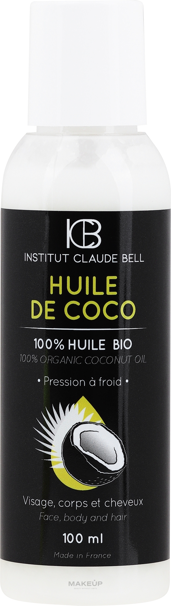 Coconut Oil - Institut Claude Bell Organic Coconut Oil — photo 100 ml