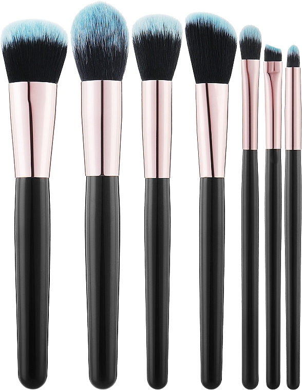 Makeup Brush Set, 7 pcs - Tools For Beauty MiMo Makeup Brush Black Set — photo N1