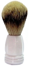 Fragrances, Perfumes, Cosmetics Badger Bristles Shaving Brush, white, plastic - Golddachs Silver Tip Badger Plastic White