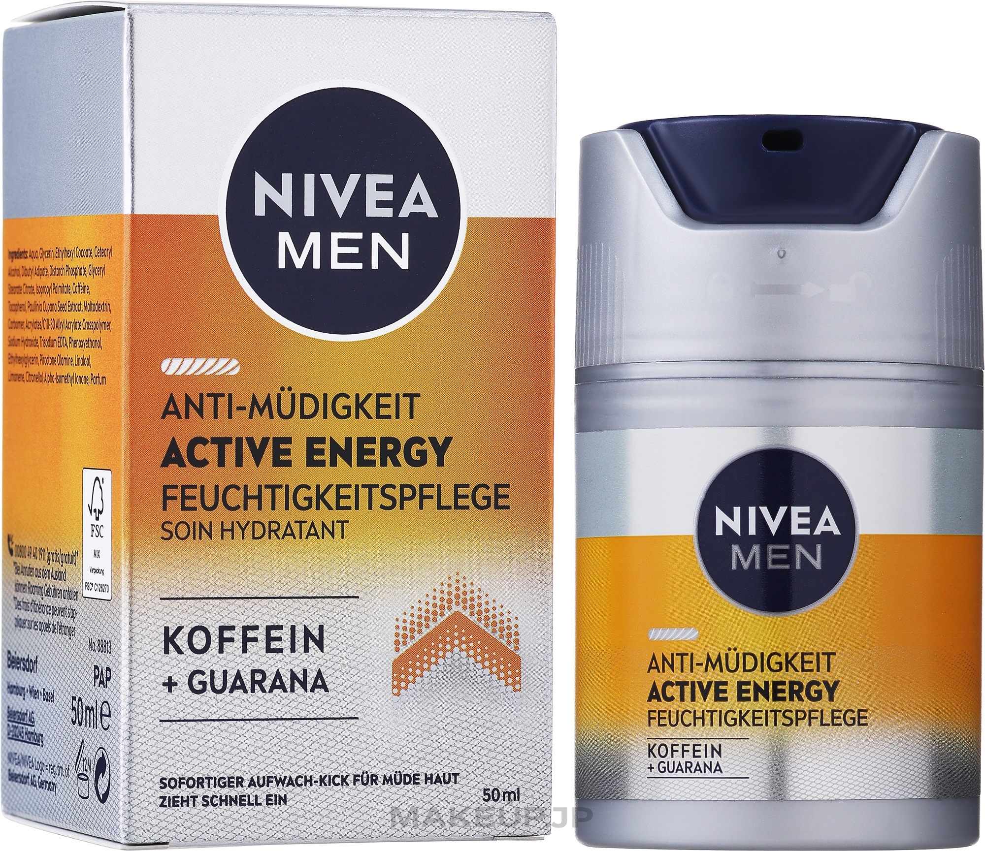 Face Cream "Active Energy" - NIVEA MEN Active Energy — photo 50 ml
