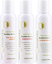 Fragrances, Perfumes, Cosmetics Set - Encanto Brazilian Keratin Treatment Kit (shmp/100ml + treatm/100ml + cond/100ml)