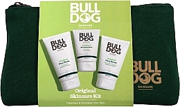 Set - Bulldog Skincare Original Skincare Kit (f/wash/150 ml + f/cr/100 ml + f/scr/125 ml + pouch) — photo N2