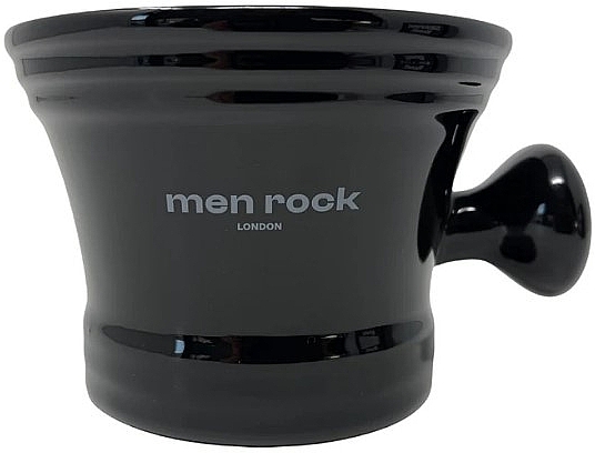 Porcelain Shaving Bowl, black - Men Rock Porcelain Shaving Bowl Black — photo N1