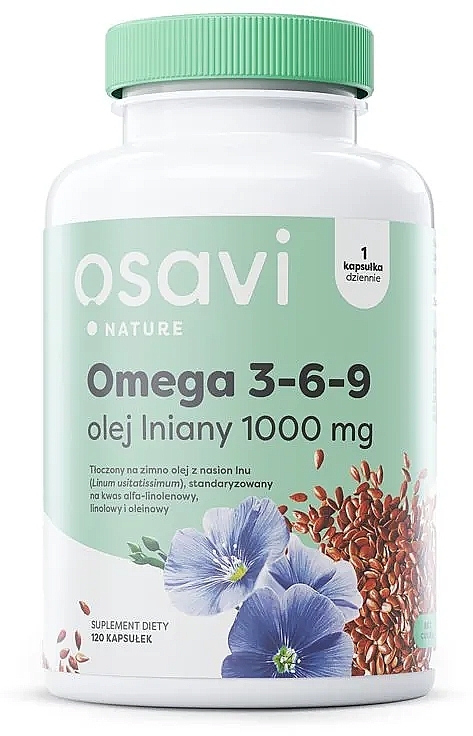 Omega 3-6-9 Dietary Supplement - Osavi Omega 3-6-9 Linseed Oil — photo N1