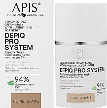 Depigmenting Night Cream Mask with Arbutin 1% - APIS Professional Depiq Pro System Depigmenting Cream Mask — photo N2