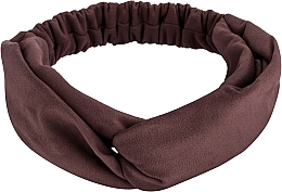 Fragrances, Perfumes, Cosmetics Suede Twist Headband, Brown - MakeUp 