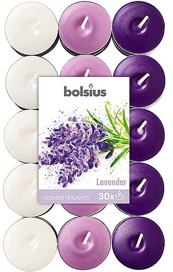 Lavender Tealights - Bolsius Scented True Glow Lavender — photo N1