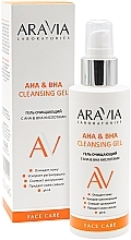 Fragrances, Perfumes, Cosmetics Cleansing Gel with AHA & BHA Acids - Aravia Laboratories AHA & BHA Cleansing Gel