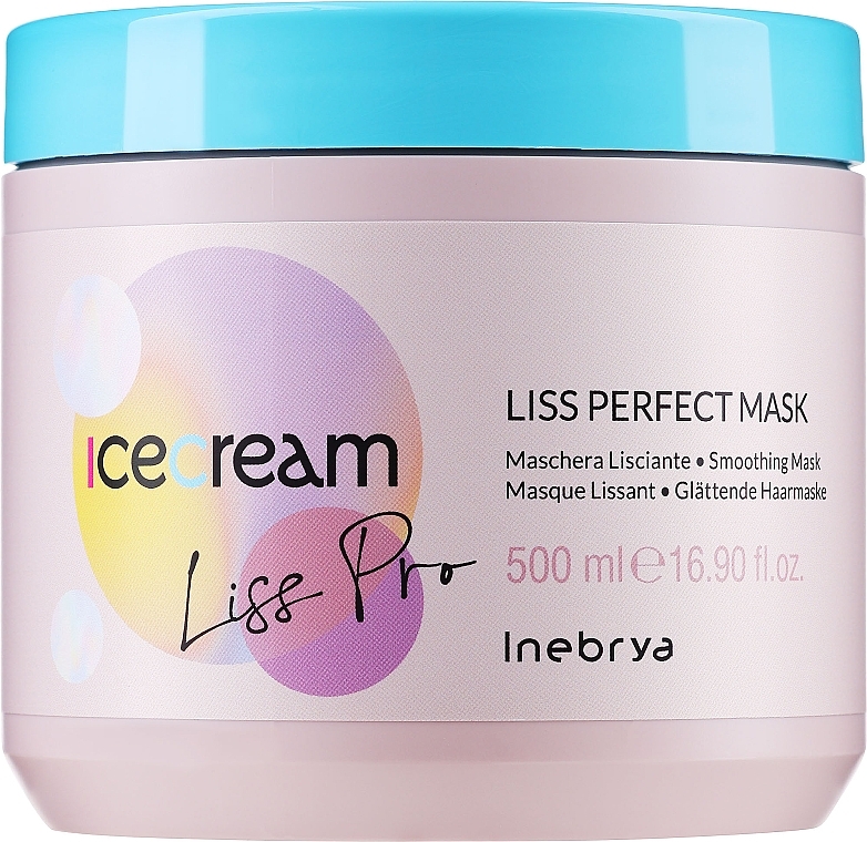 Coarse & Unruly Hair Mask - Inebrya Ice Cream Liss-Pro Liss Perfect Mask — photo N1